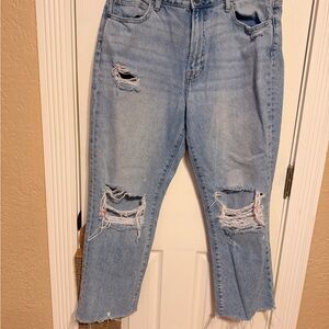 Distressed Light Blue Women's Jeans